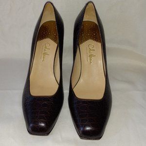 Cole Haan  Nike Air Croc Print Square Toe Pump Size 8